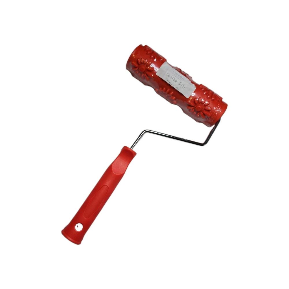 Maison Blanche Rubber Embossed Flower Pattern DIY Paint Roller NEW Daisy Chain